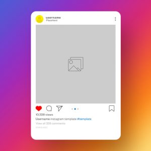 دانلود قالب رایگان پست اینستاگرام